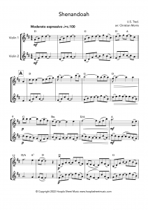 Shenandoah (Violin Duet)